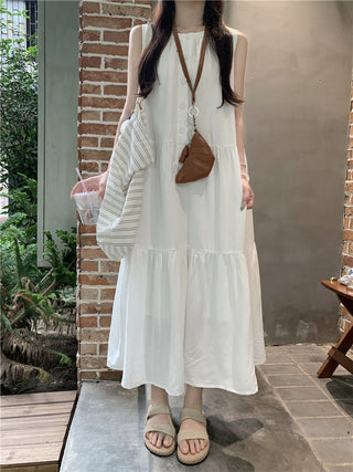 Loose Sleeveless A-Line Dress