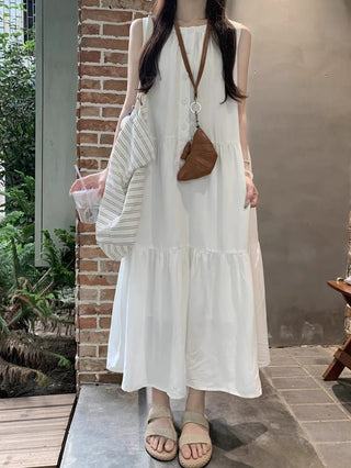 Loose Sleeveless A-Line Dress