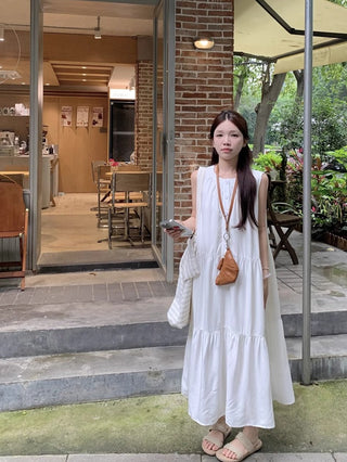 Loose Sleeveless A-Line Dress