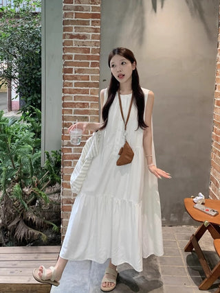 Loose Sleeveless A-Line Dress