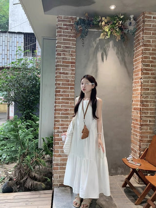 Loose Sleeveless A-Line Dress