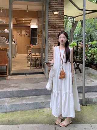 Loose Sleeveless A-Line Dress