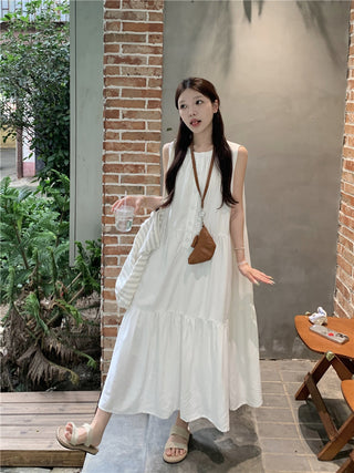 Loose Sleeveless A-Line Dress