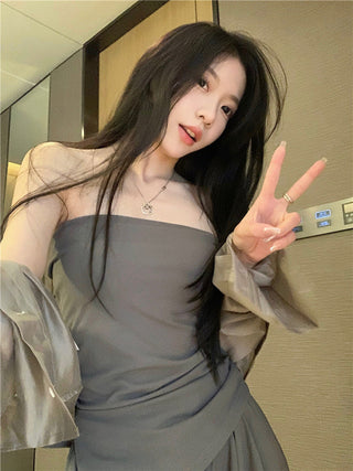 Long Sleeve Shirt with Wide Pants