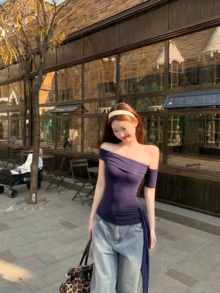 Ribbon Off-Shoulder Tube Top