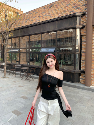 Ribbon Off-Shoulder Tube Top