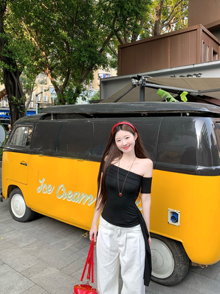 Ribbon Off-Shoulder Tube Top