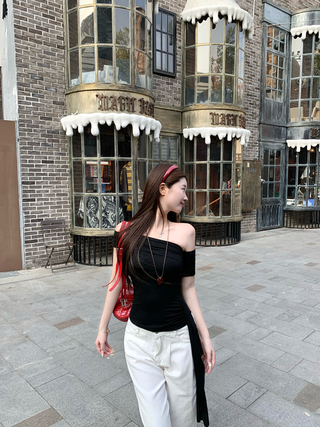 Ribbon Off-Shoulder Tube Top