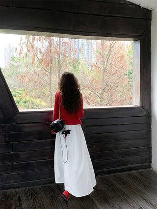 White Strap Dress with Jacket