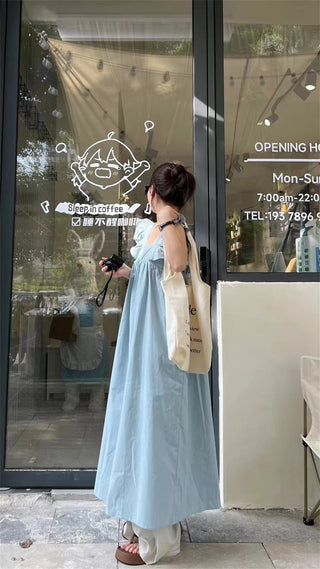 Sleeve Square Collar Dress