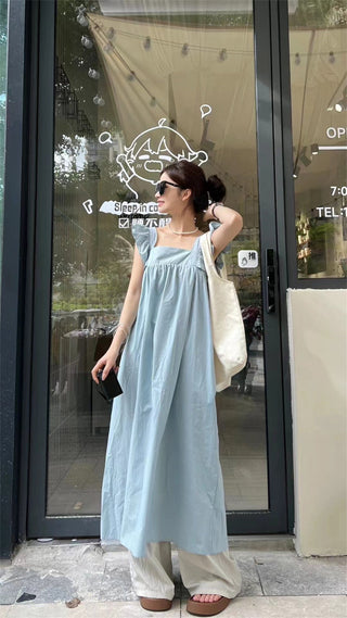 Sleeve Square Collar Dress