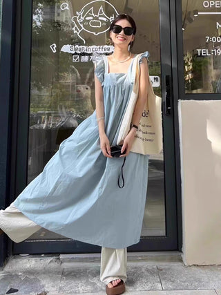 Sleeve Square Collar Dress