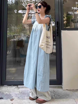 Sleeve Square Collar Dress