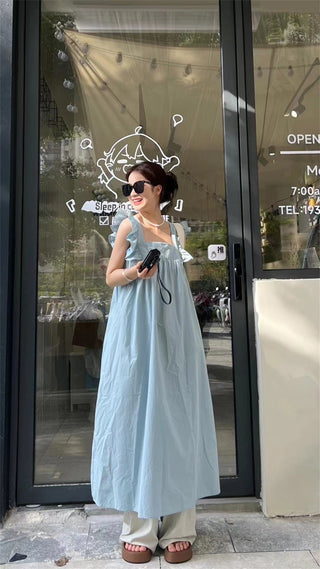 Sleeve Square Collar Dress