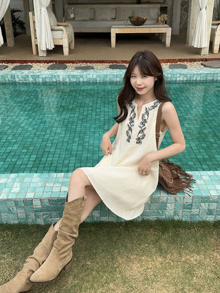 Machine Embroidery Dress