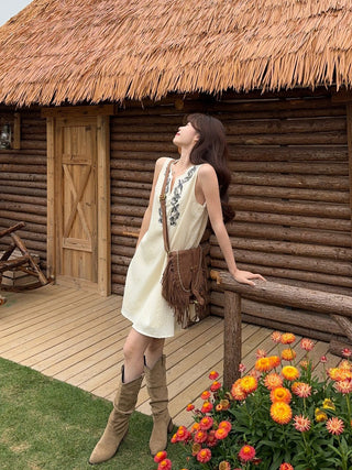 Machine Embroidery Dress