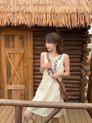 Machine Embroidery Dress