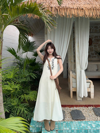 Machine Embroidery Dress