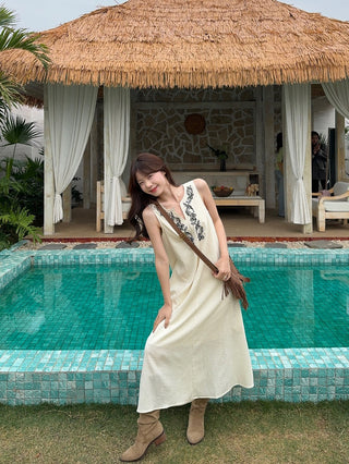 Machine Embroidery Dress