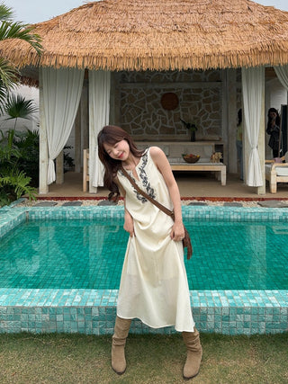 Machine Embroidery Dress