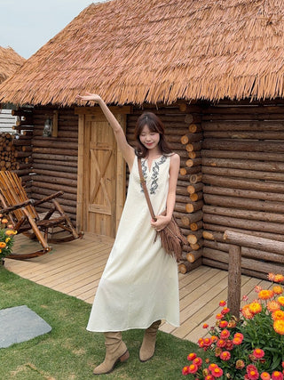 Machine Embroidery Dress