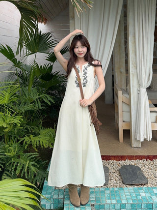 Machine Embroidery Dress