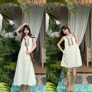 Machine Embroidery Dress