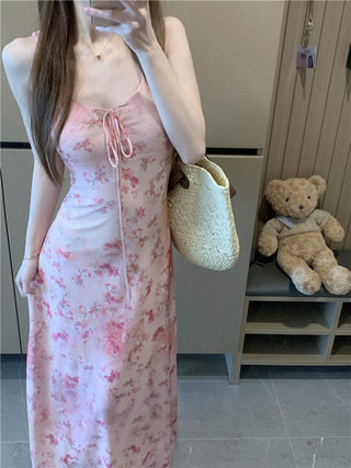Blooming Pink Sling Dress