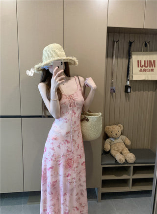 Blooming Pink Sling Dress