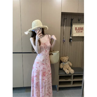 Blooming Pink Sling Dress