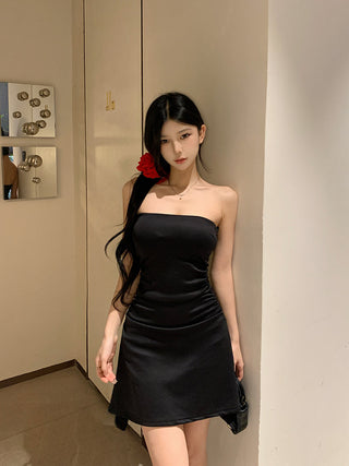 Brown Tube Top Dress