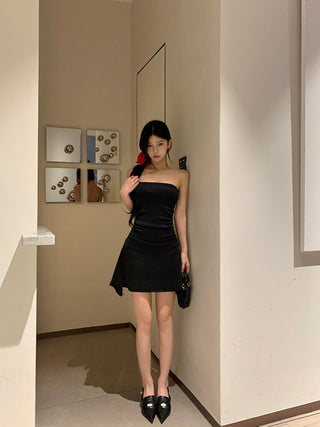 Brown Tube Top Dress