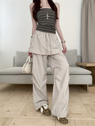 Fake Two-Piece Overalls
