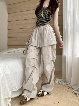 Fake Two-Piece Overalls