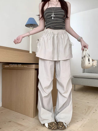 Fake Two-Piece Overalls