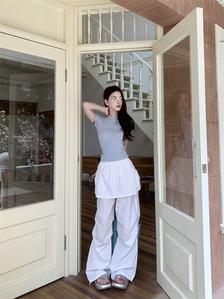 Fake Two-Piece Overalls
