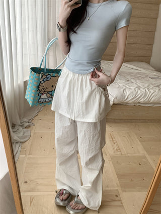 Fake Two-Piece Overalls
