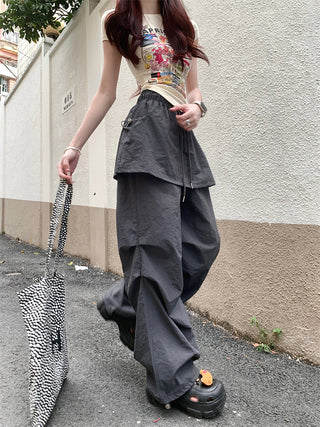 Fake Two-Piece Overalls