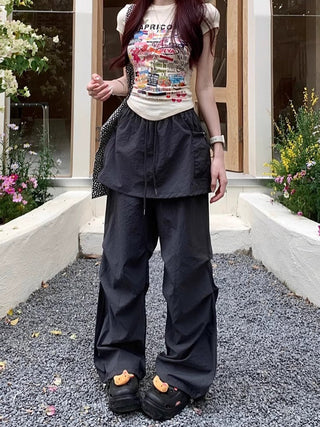 Fake Two-Piece Overalls