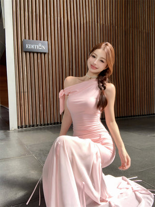 Bowknot Off-Shoulder Dress