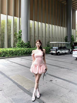 Bowknot Off-Shoulder Dress