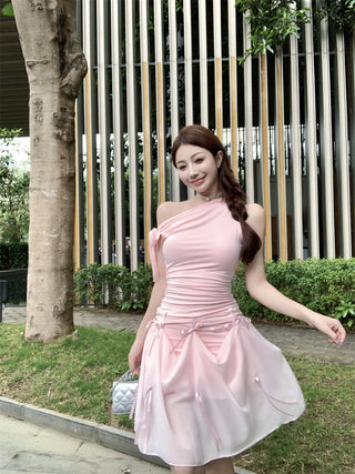 Bowknot Off-Shoulder Dress