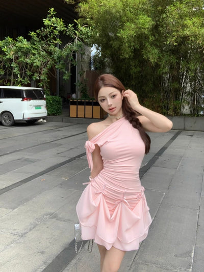 Bowknot Off-Shoulder Dress