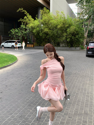 Bowknot Off-Shoulder Dress