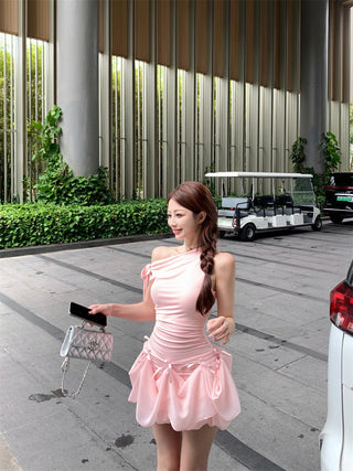 Bowknot Off-Shoulder Dress