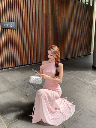 Bowknot Off-Shoulder Dress