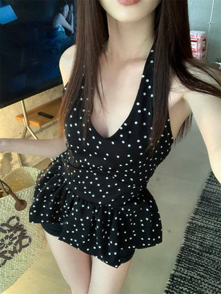 Halter Polka Dot Vest