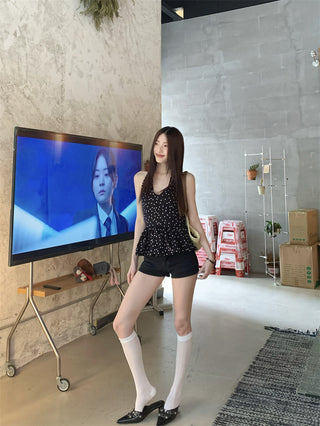 Halter Polka Dot Vest