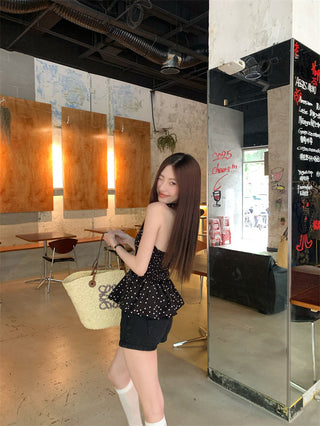 Halter Polka Dot Vest