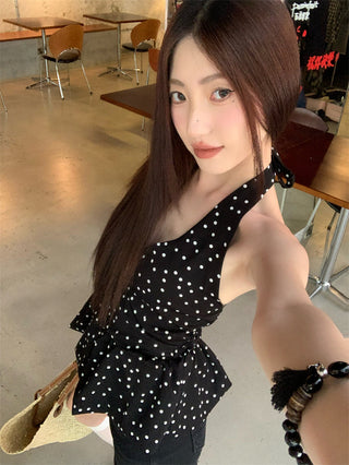 Halter Polka Dot Vest